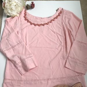 Blush pink effortless chic light top for summer